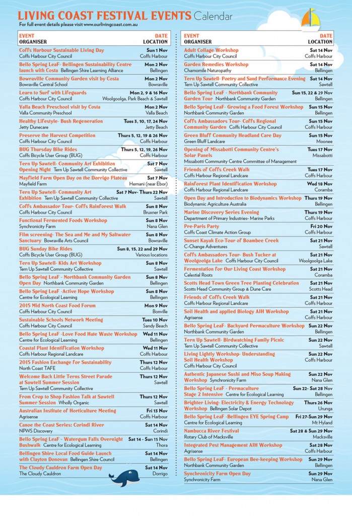 LivingCoast_Events-Brochure